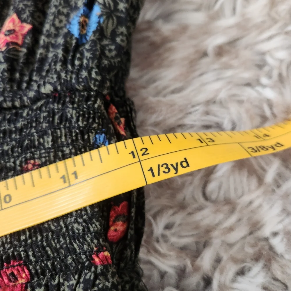 Free People Tried And True Maxi Dress Green Floral‎ Print Women's